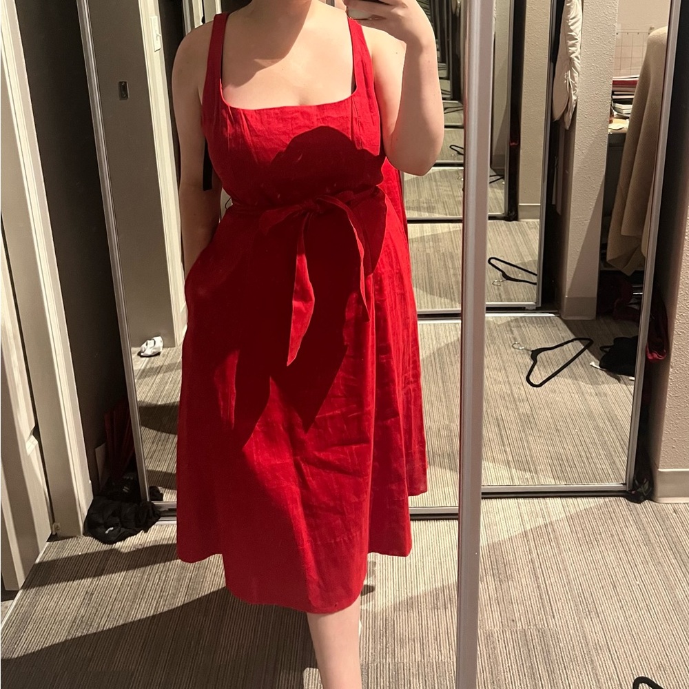Red sundress